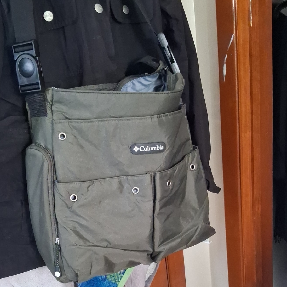 Columbia Olive Baby Bag with Pockets